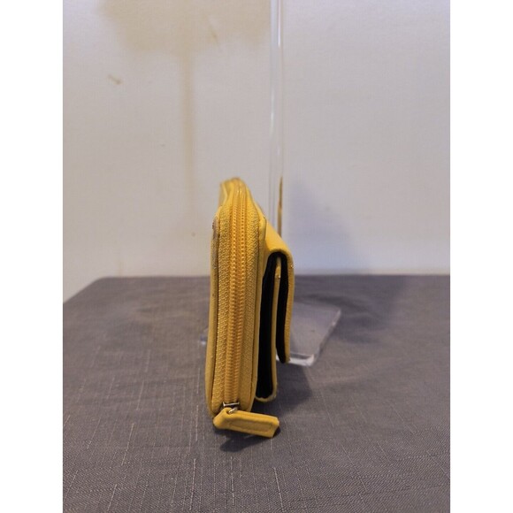 Nautica Womens Wallet Yellow Blue Credit Card ID Holder Zippered - Picture 3 of 9